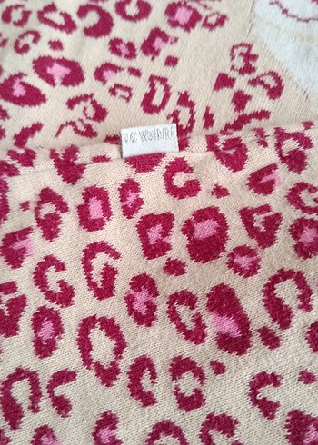 Kız Çocuk Leopar Desenli Uzun Kollu Triko Elbise 4 yaş - Görsel 3