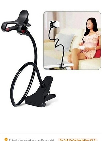 Kıskaçlı Telefon tutucu tripod 