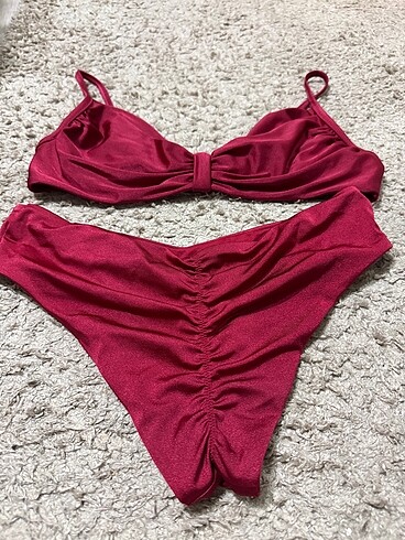 40 Beden kırmızı Renk Penti Bikini