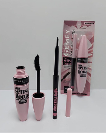 Maybelline mascara + colossal kalem