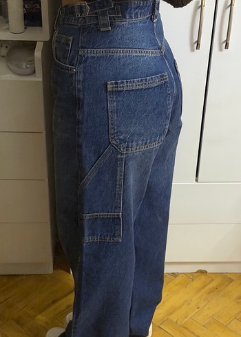 Lacivert Baggy Jean - Görsel 3