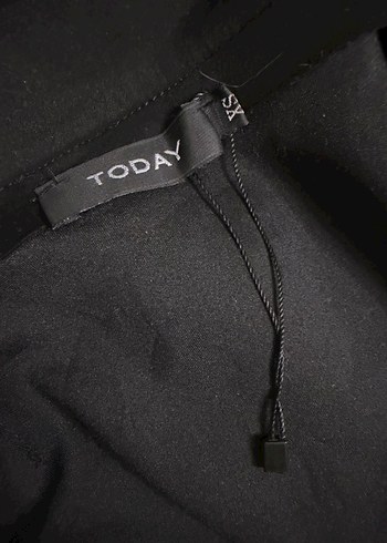 Düğmeli Siyah Mini Etek - Görsel 4