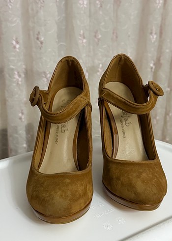 Kahve Süet Lolita Ayakkabı - Görsel 3