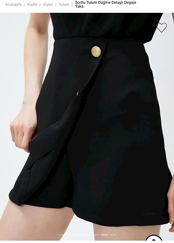 Siyah Kolsuz şortlu tulum - Görsel 12
