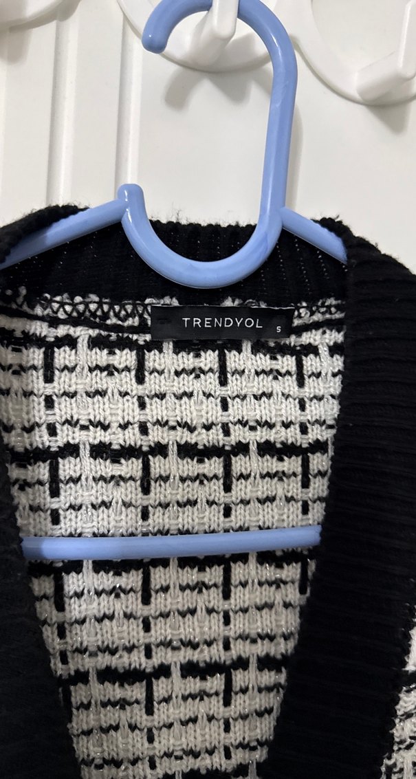 Gri Midi Örgü Kadın Hırka - Görsel 3