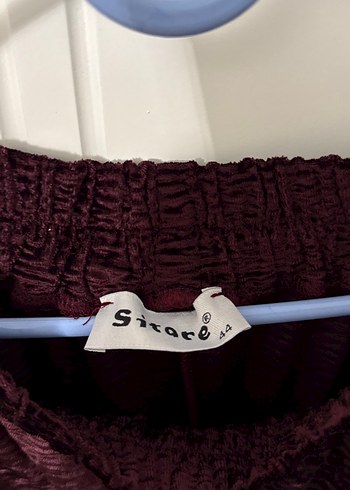 bordo rahat kesim pantolon - Görsel 3