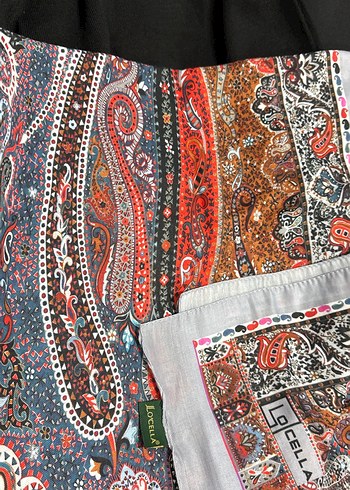 Bohem Çok Renkli Kadın Şal Fermuarlı - Görsel 3