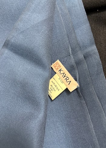 petrol mavisi İpek Kadın Şal - Görsel 2