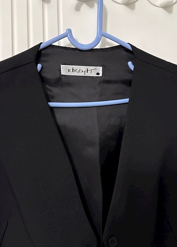 Düğmeli Siyah Kolsuz Midi Yelek - Görsel 2