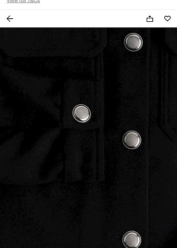 Düğmeli Siyah Kısa Kadın kaşe Ceket - Görsel 2