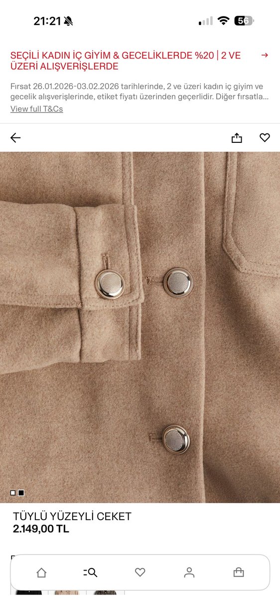 kaşe ceket - Görsel 2