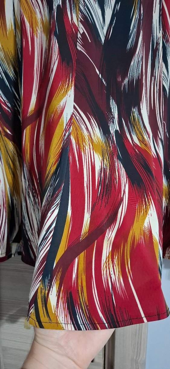 Renkli Pilili Bohem Diz Altı Etek - Görsel 3