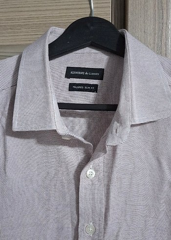 Bej Regular Fit Uzun Kollu Erkek Keten Gömlek - Görsel 2