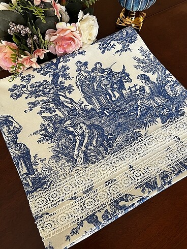 Linens Runner masa örtüsü elişi duck kumaş fransız köylüleri