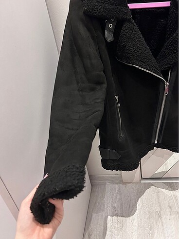 İçi Tüylü Dışı Süet Mont - Görsel 5