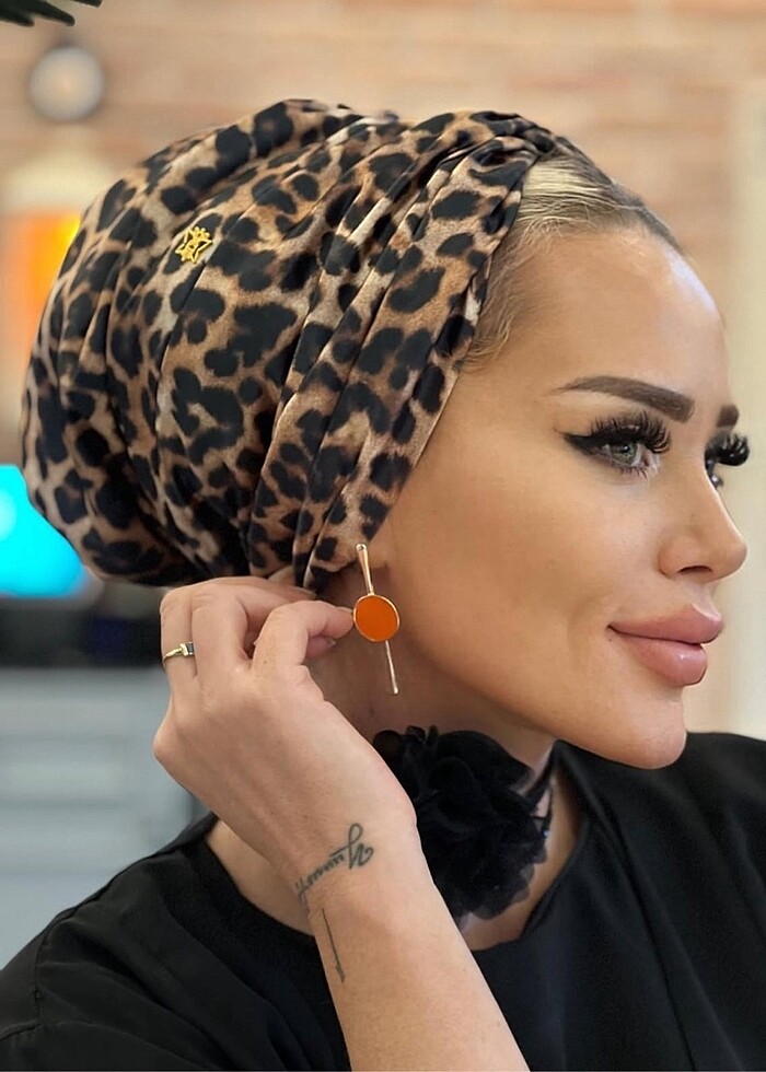 LEOPAR DESEN DROPE MODEL HAZIR BONE - Görsel 2