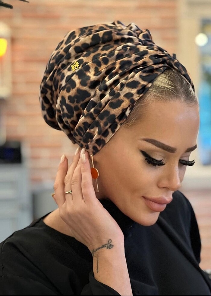 LEOPAR DESEN DROPE MODEL HAZIR BONE - Görsel 3