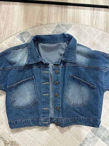 Crop kot ceket