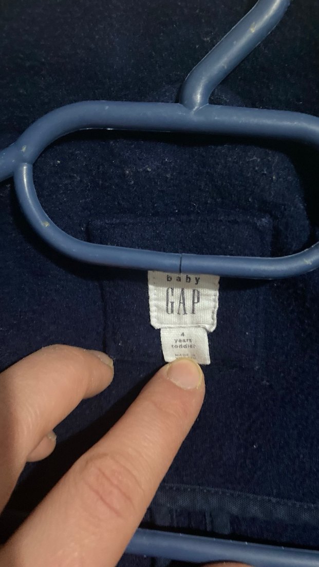 Düğmeli Lacivert Erkek Çocuk Kaban gap - Görsel 5