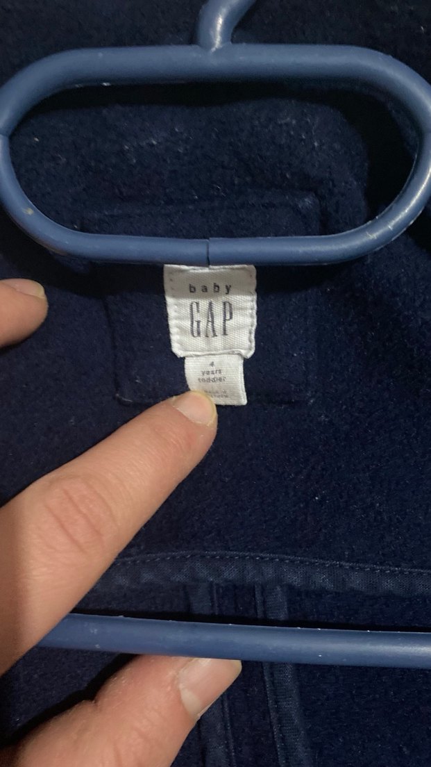 Düğmeli Lacivert Erkek Çocuk Kaban gap - Görsel 3