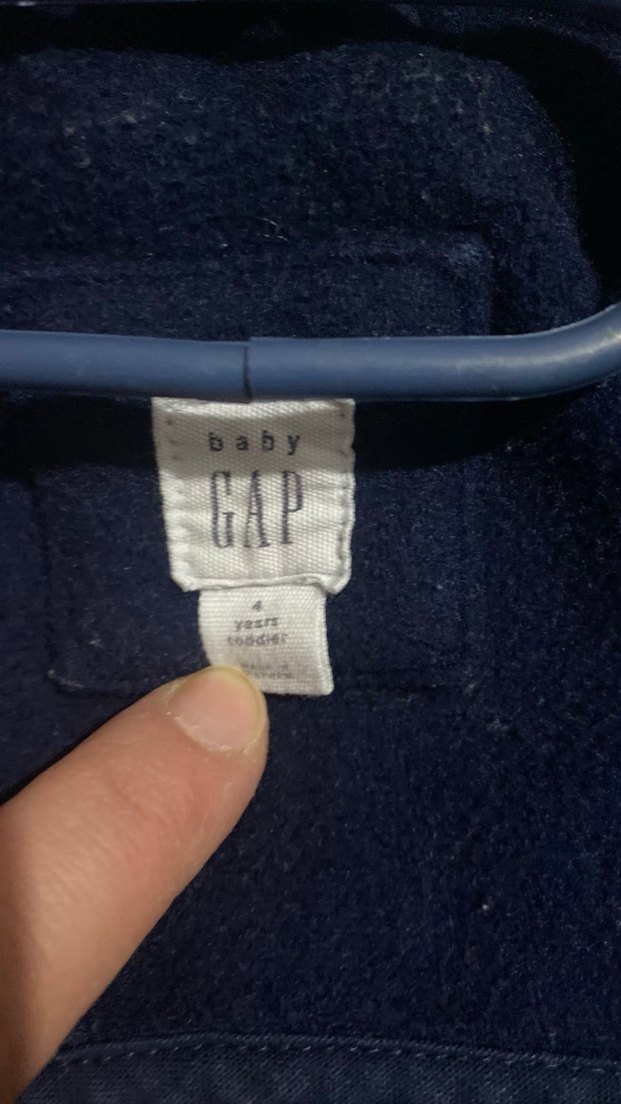 Düğmeli Lacivert Erkek Çocuk Kaban gap - Görsel 4