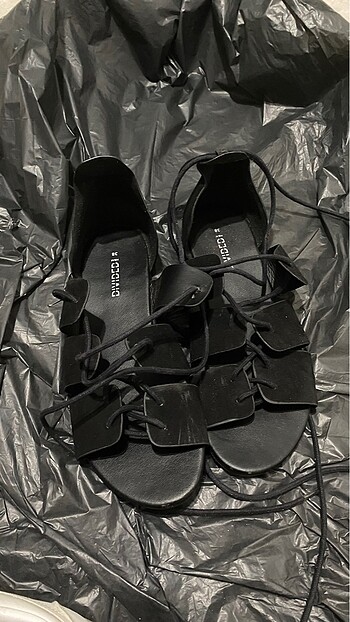 38 Beden siyah Renk h&m sandalet