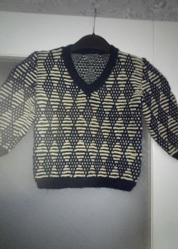 Zara Erkek Çocuk Gri Örgü V Yaka Kazak