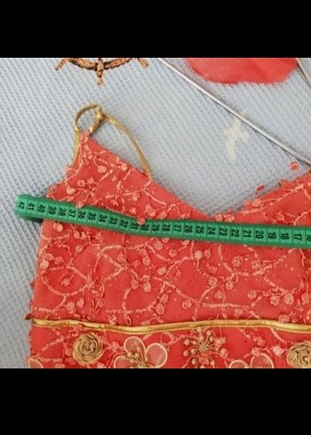 Dantel İşlemeli Pembe Uzun Abiye Elbise - Görsel 3