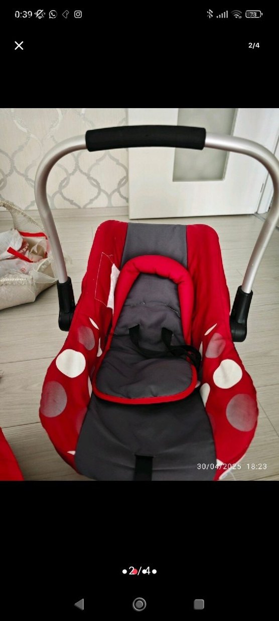 Kırmızı Gri Bebek Oto Koltuğu - Görsel 2