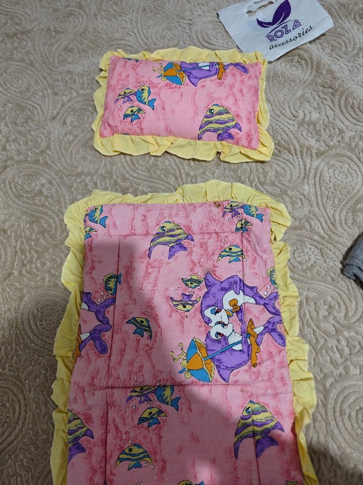 Çocuklar için Renkli Bağlama Desenli Uyku Seti - Görsel 2