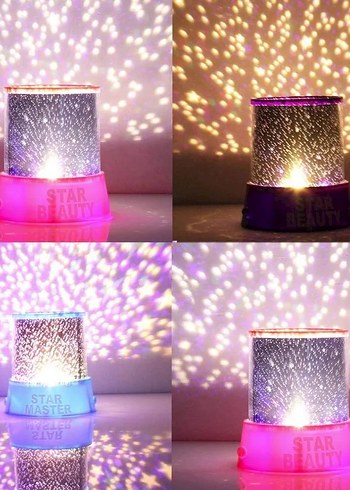 Renkli Yıldız Desenli Projektör - Görsel 5