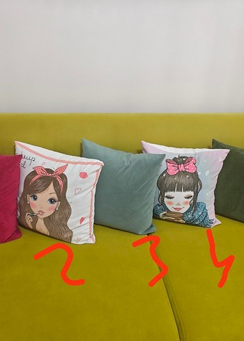 Renkli Pop Kültür Baskılı Dekoratif Yastık Kılıfı - Görsel 2