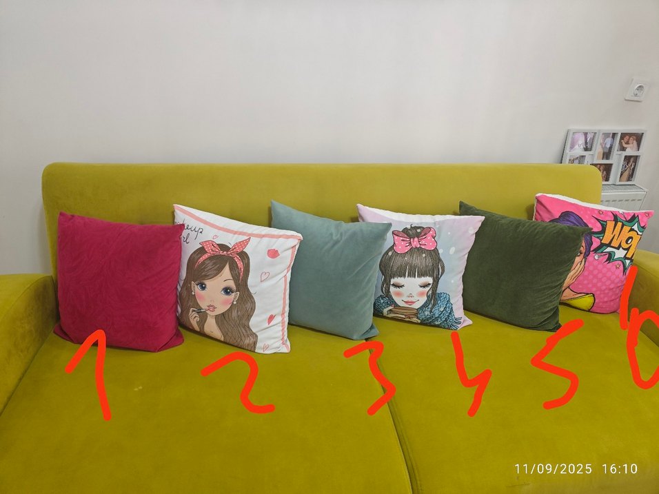 Renkli Pop Kültür Baskılı Dekoratif Yastık Kılıfı - Görsel 2