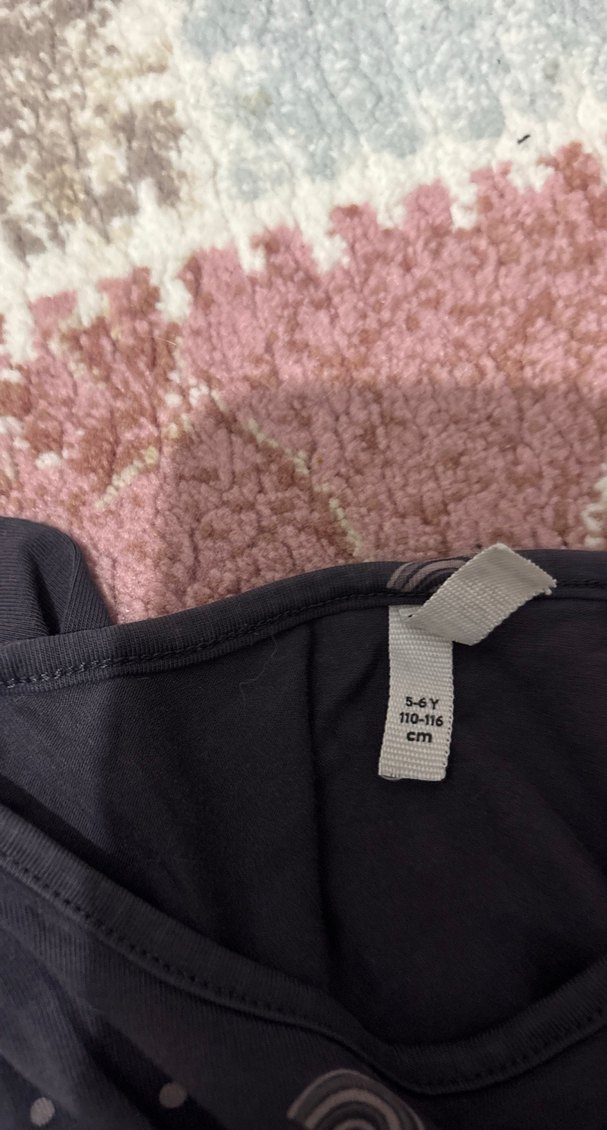 Kız Çocuk Gri Uzun Kollu Triko Tişört - Görsel 3