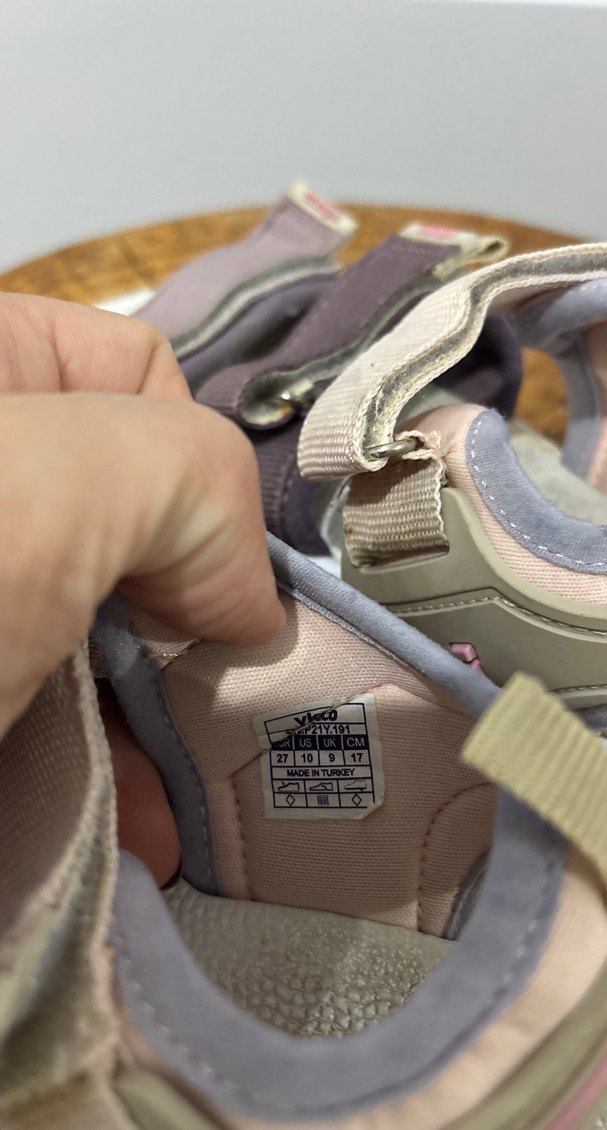 Kız Çocuk Bej Cırt Cırtlı Terlik - Görsel 5