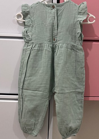 Nakışlı Fırfırlı Bebek Kız Tulum - Görsel 3