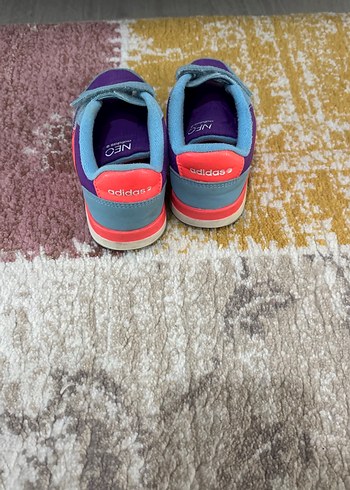 Kız Çocuk Çok Renkli Cırt Cırtlı Spor Ayakkabı - Görsel 3