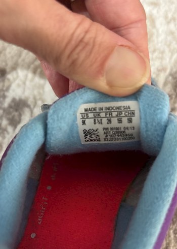 Kız Çocuk Çok Renkli Cırt Cırtlı Spor Ayakkabı - Görsel 4