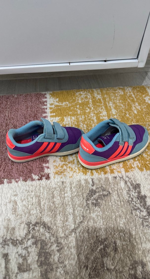 Kız Çocuk Çok Renkli Cırt Cırtlı Spor Ayakkabı - Görsel 2