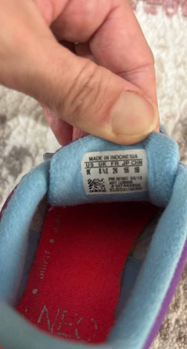 Kız Çocuk Çok Renkli Cırt Cırtlı Spor Ayakkabı - Görsel 4