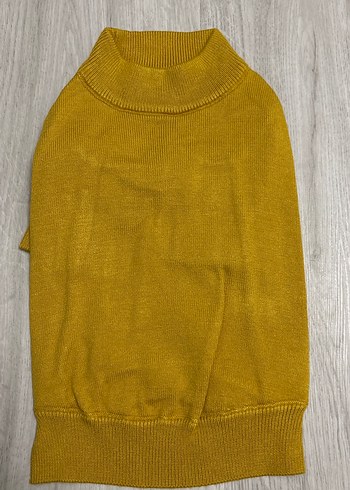 Sarı Örgü Sokak Stili Köpek Kıyafeti - Görsel 4