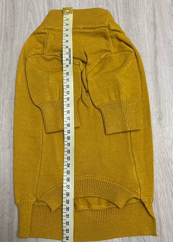 Sarı Örgü Sokak Stili Köpek Kıyafeti - Görsel 2