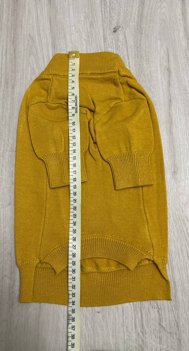 Sarı Örgü Sokak Stili Köpek Kıyafeti - Görsel 2