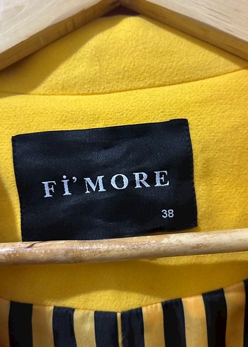 Sarı Düğmeli Midi Blazer kaşe mont ( sıfır  ürün) - Görsel 2