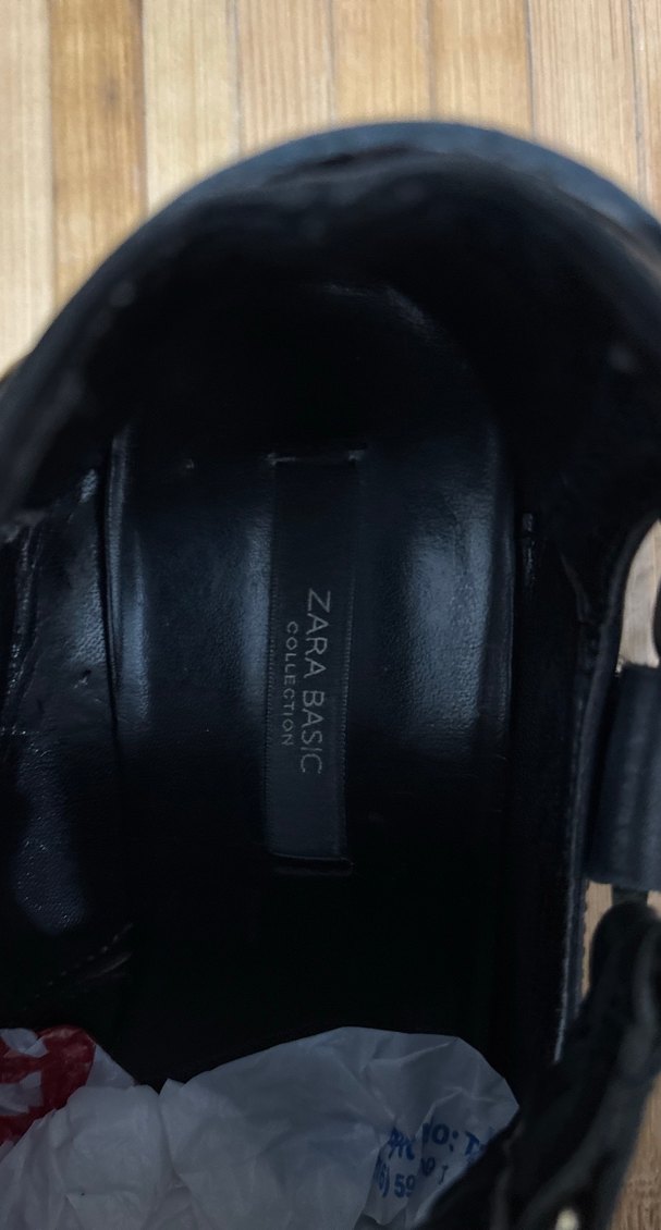 Zincir Detaylı Siyah Biker Deri Bot - Görsel 5