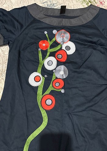 Renkli Baskılı elbise - Görsel 2