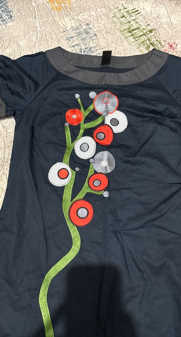 Renkli Baskılı elbise - Görsel 2