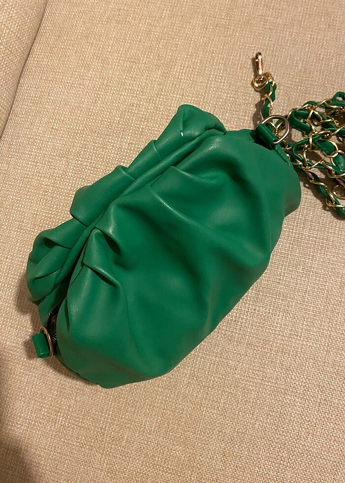 Kadın büzgü çanta clutch - Görsel 2