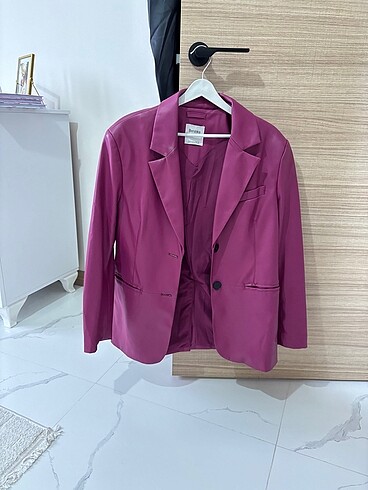 Bershka deri blazer