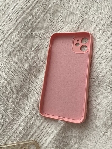  iPhone 11 silikon kılıf toz pembe